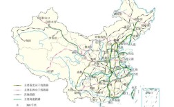 初中课本中国铁路分布图