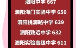 泗阳中学高中录取分数线是多少？