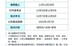 中小学教师资格面试时间何时公布？