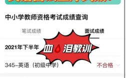 初中教资面试失败考小学