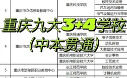 重庆初中中职学校有哪些？