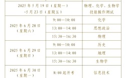 2025高中会考何时考？