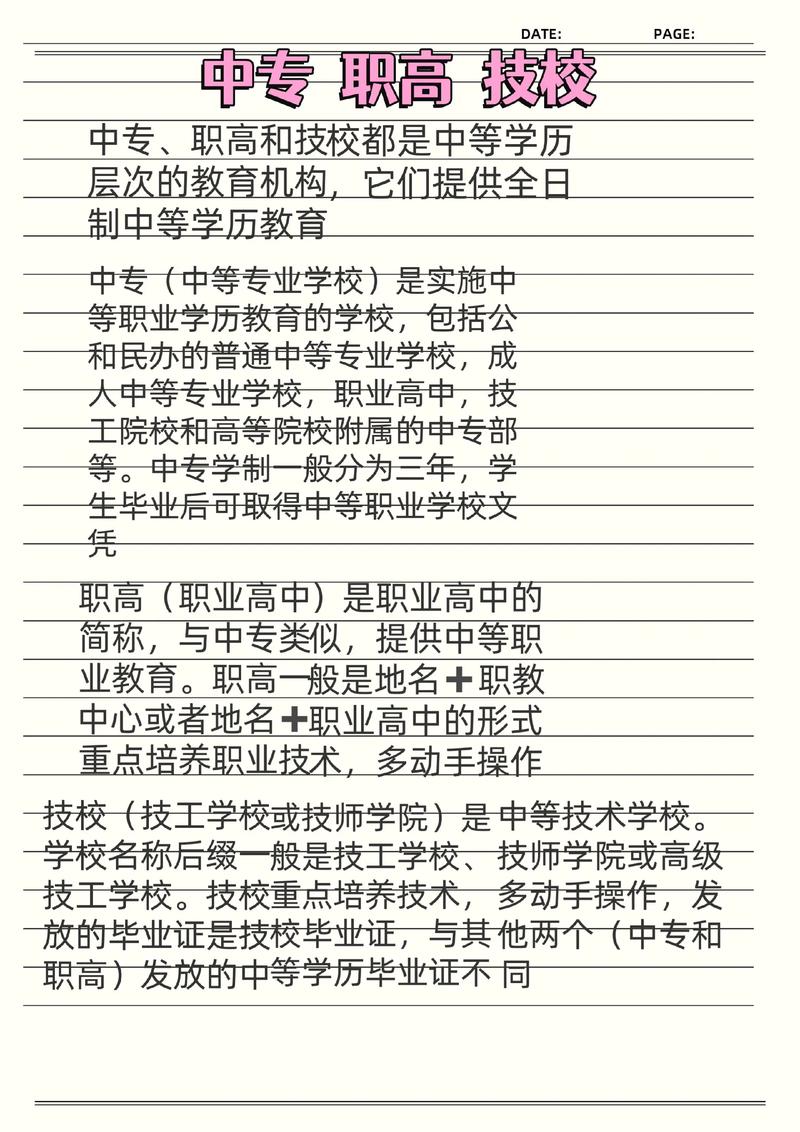 职高与技校,区别到底在哪?-图1 职高与技校,区别到底在哪?-图1