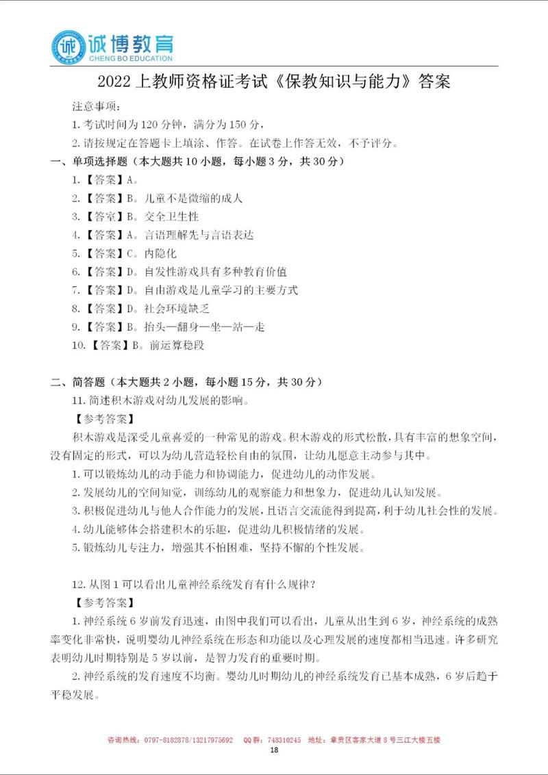 小学保教知识与能力试题考什么?-图3 小学保教知识与能力试题考什么?-图3