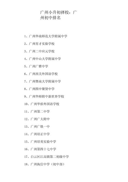 广州公立初中前十排名依据是什么?-图1 广州公立初中前十排名依据是什么?-图1