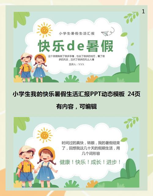 小学暑假班开班模板编辑-图3 小学暑假班开班模板编辑-图3