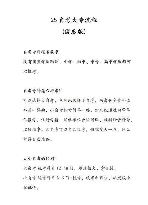 初中生自考大专报名流程有哪些?-图1 初中生自考大专报名流程有哪些?-图1