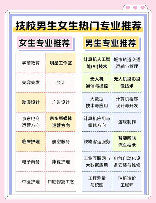 女初中毕业选技校,哪些专业前景好?-图3 女初中毕业选技校,哪些专业前景好?-图3