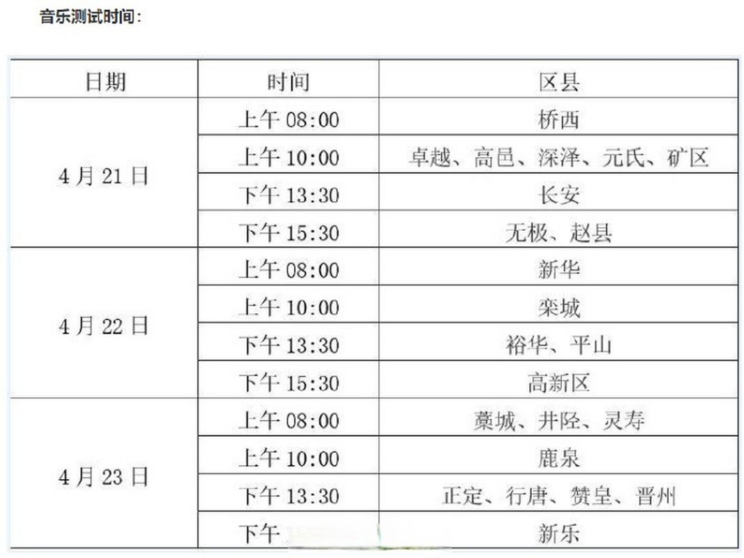 石家庄初中艺考具体时间何时公布?-图1 石家庄初中艺考具体时间何时公布?-图1