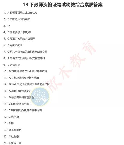 2025幼师资格证试题会考哪些重点？-图1