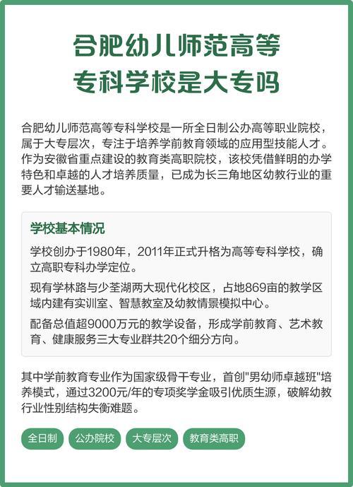 合肥有哪些幼师专业好的专科大学？-图3