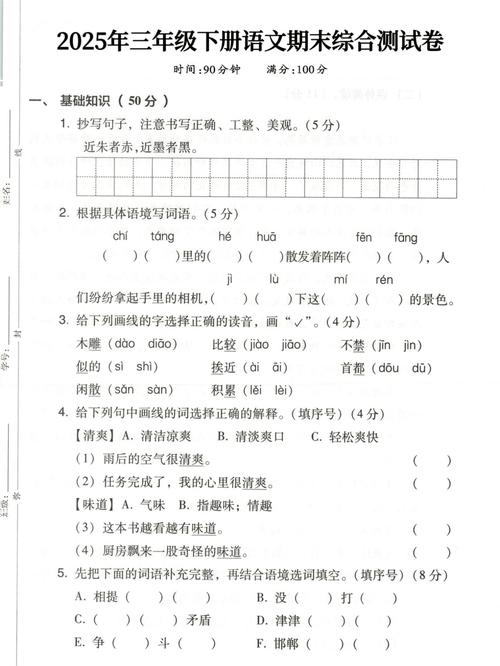 2025小学综合模拟卷-图1