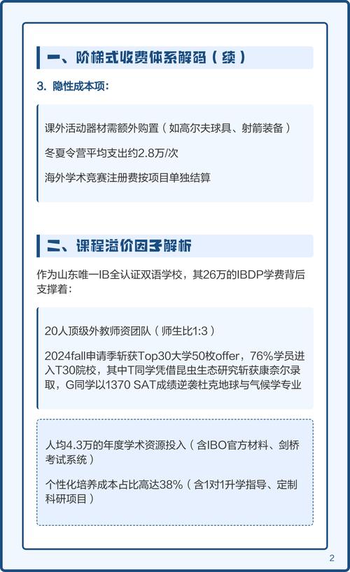 专业双语高中课程价格多少？-图2