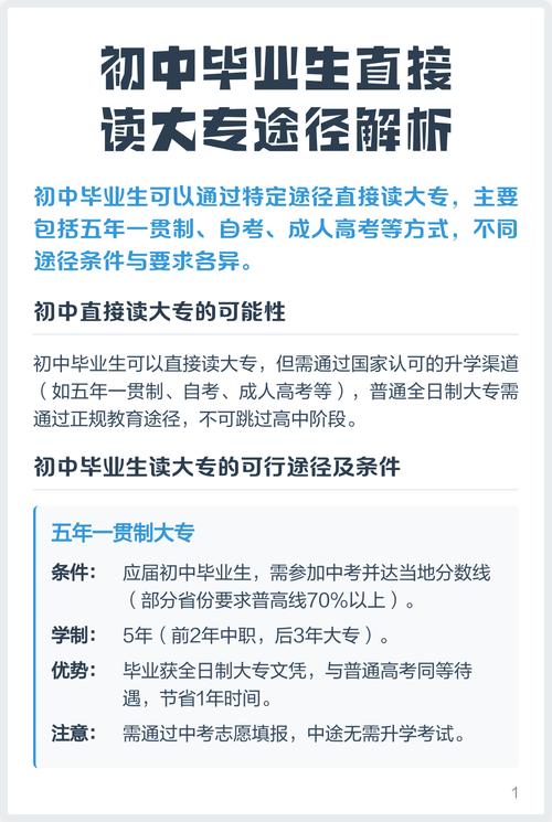 初中毕业读大专靠谱吗？-图1