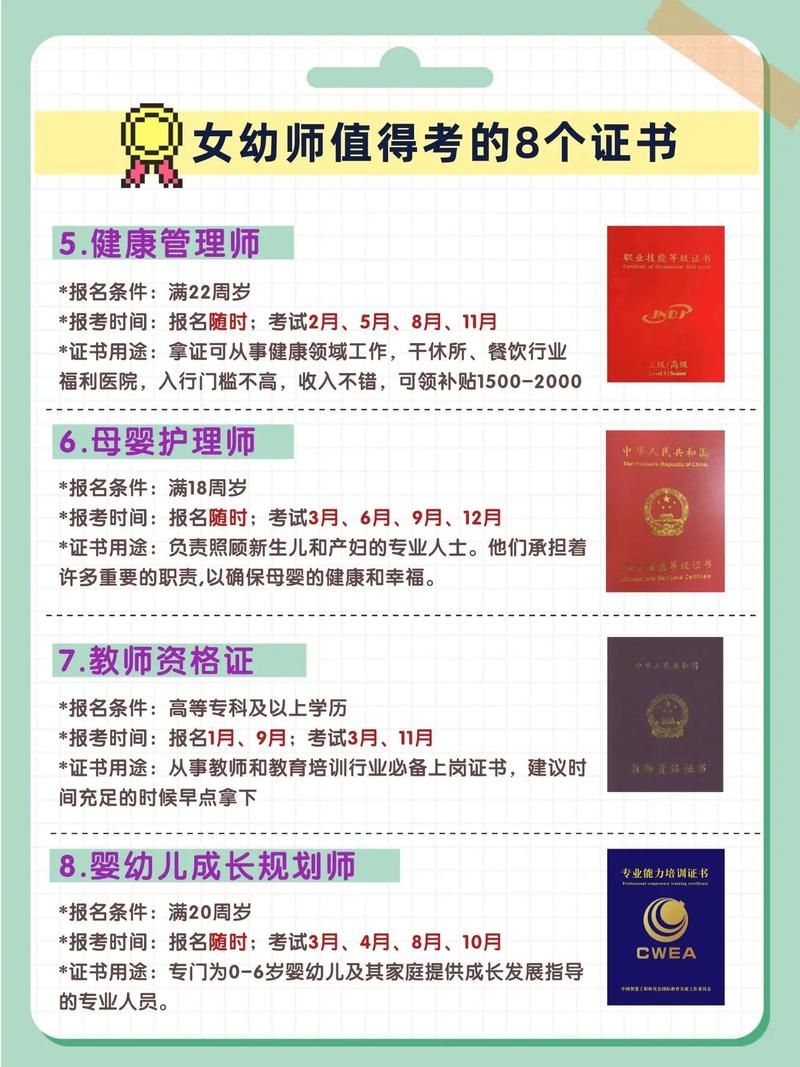专科幼师要考哪些证？-图1