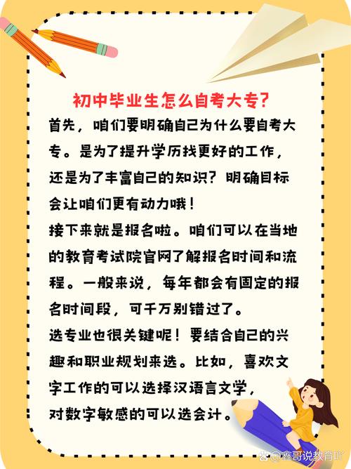 初中自考大专有哪些步骤?-图2 初中自考大专有哪些步骤?-图2