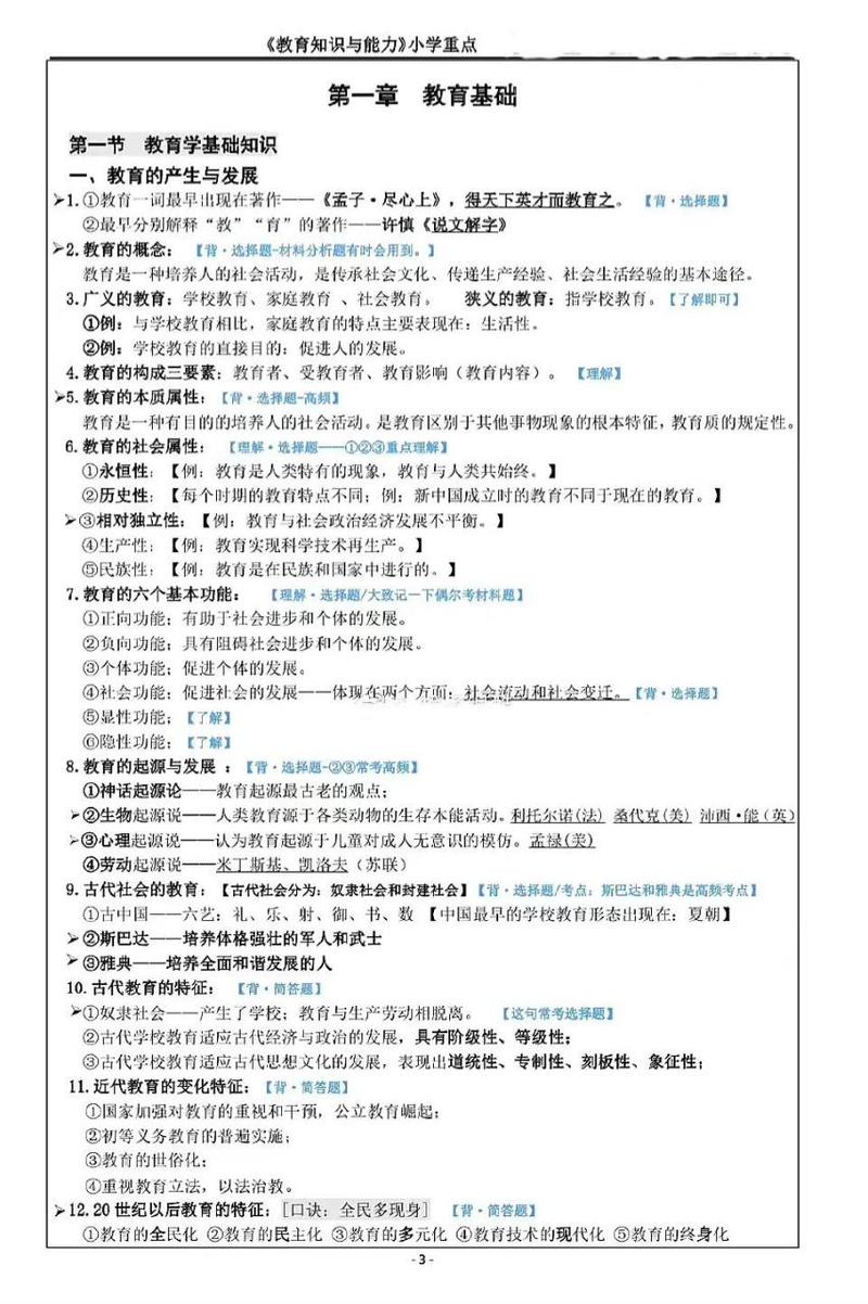 小学教学知识与能力重点-图2 小学教学知识与能力重点-图2