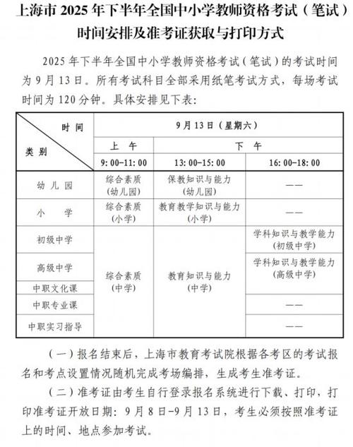 小学教资考试时间、科目怎么安排？-图3